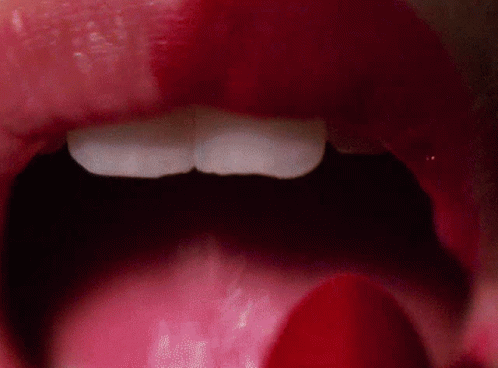 Close Up Of Mouth With Red Lipstick GIF