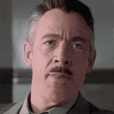 Close Up Of Mustached Man GIF
