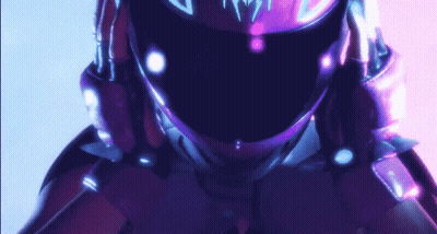 Close Up Of Neck With Purple Background GIF