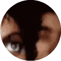 Close Up Of Person's Eye In Black Circle Sticker