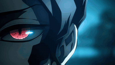 Close Up Of Person's Eye With Red Pupil GIF