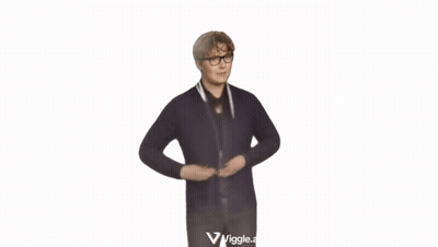 Close-Up Of Person's Face With Glasses And Viggle.ai Logo GIF