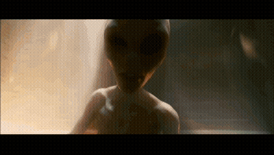 Close Up Of Person's Face With Large Eyes GIF