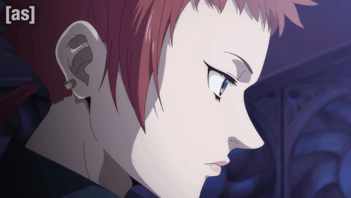Close Up Of Person's Face With Letters AS GIF