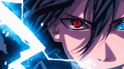 Close-Up Of Person's Face With Lightning Bolt GIF
