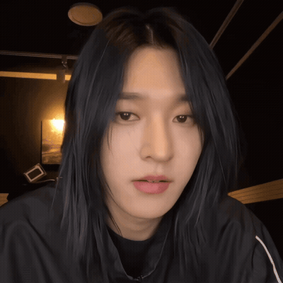 Close Up Of Person's Face With Long Hair GIF