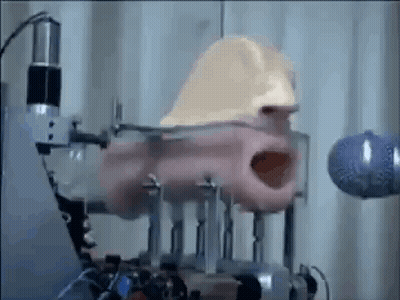 Close Up Of Person's Face With Microphone GIF