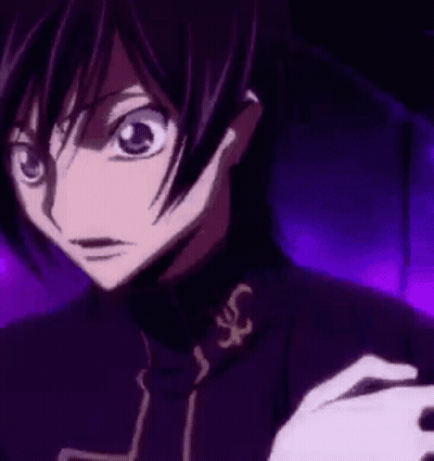 Close-Up Of Person's Face With Purple Background And White Glove GIF