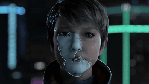 Close Up Of Person's Face With T GIF