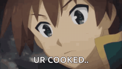 Close Up Of Person's Face With Ur Cooked GIF