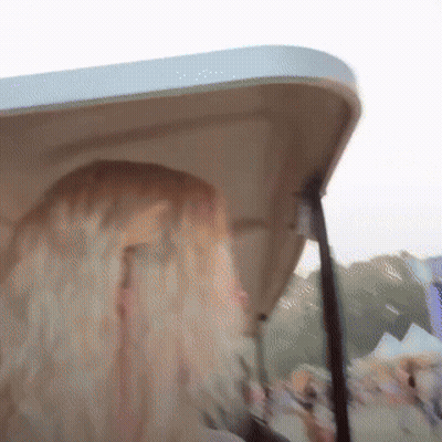 Close Up Of Person's Head With White Roof GIF