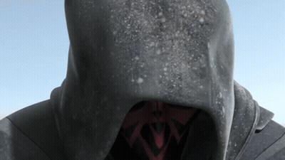 Close Up Of Person's Hooded Face GIF