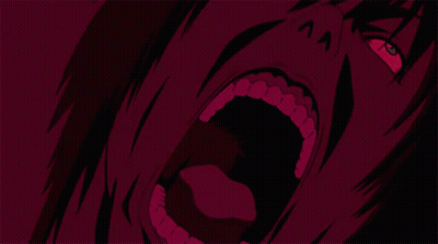 Close-Up Of Person's Mouth With Red Background GIF