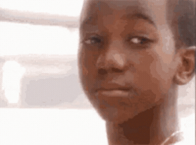 Close Up Of Person's Serious Face GIF
