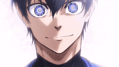 Close Up Of Person With Big Blue Eyes GIF