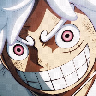 Close Up Of Person With Big Smile And Pink Eyes GIF