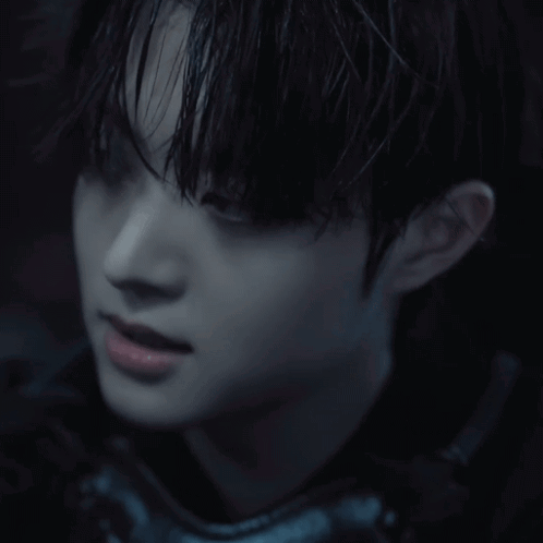 Close Up Of Person With Black Background GIF