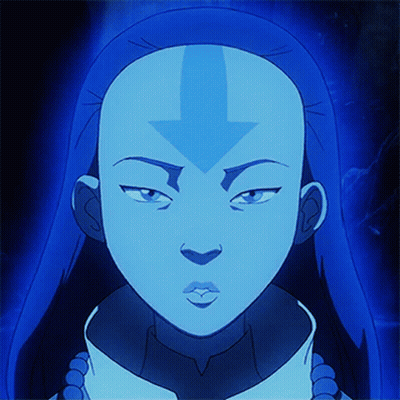 Close Up Of Person With Blue Hair GIF