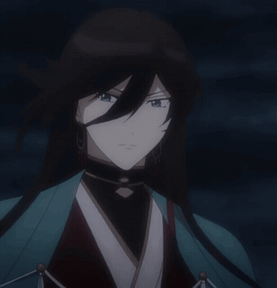 Close Up Of Person With Long Black Hair GIF