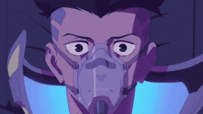 Close Up Of Person With Mask GIF