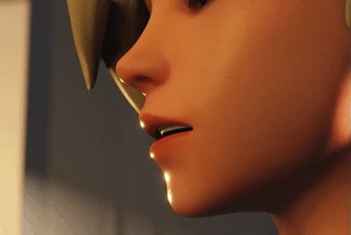 Close Up Of Person With Mouth Open And Nose Visible GIF