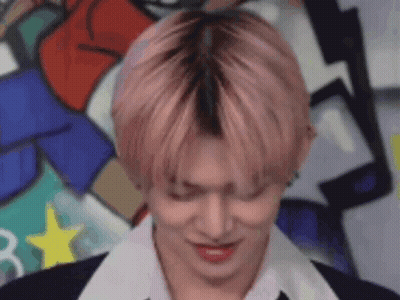 Close Up Of Person With Pink Hair GIF