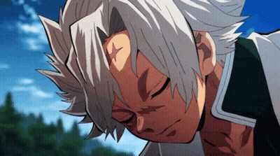 Close Up of Person With White Hair