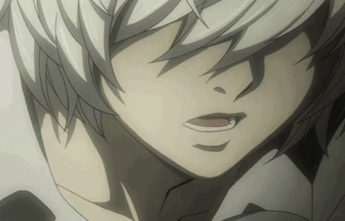 Close Up Of Person With White Hair GIF