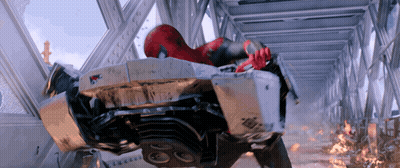 Close Up Of Red Spider Web With Black Spider GIF