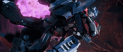 Close Up Of Robot Fighting Another Robot In Dark Room GIF