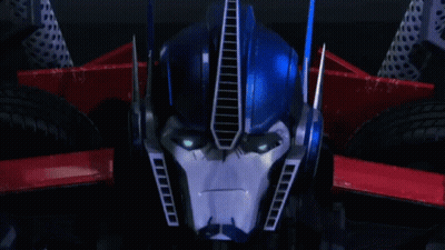 Close Up Of Robot Head With Blue Eyes In Car GIF