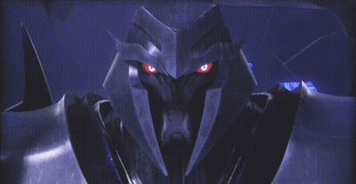 Close Up Of Robot With Red Eyes GIF