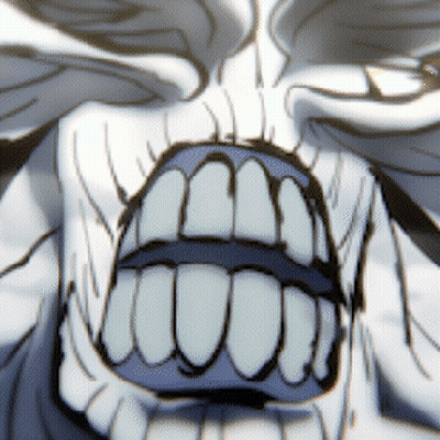 Close Up Of Skeleton Mouth With Many Teeth GIF