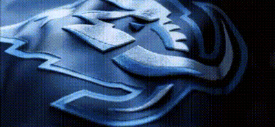 Close Up Of Statue Of Man With Horns GIF