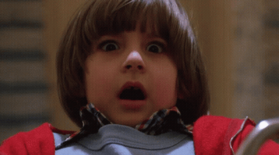 Close Up Of Surprised Child Face GIF
