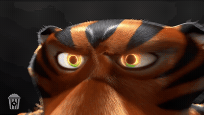 Close Up Of Tiger With Green Eyes GIF