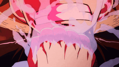Close Up Of Torso With Pink And Blue Background GIF
