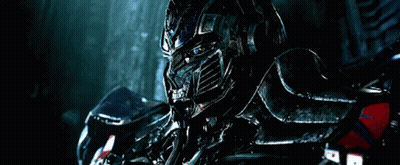 Close Up Of Transformer With Blue Eye GIF
