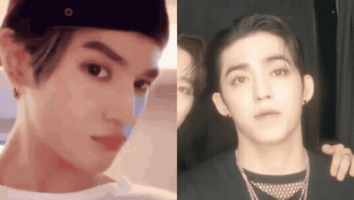Close Up Of Two Men's Faces GIF