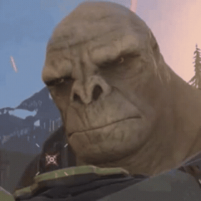 Close Up Of Video Game Character Face GIF