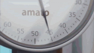 Close-Up Of Watch Face Saying Amao GIF