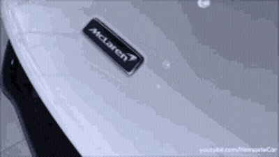 Close Up Of White McLaren Car GIF