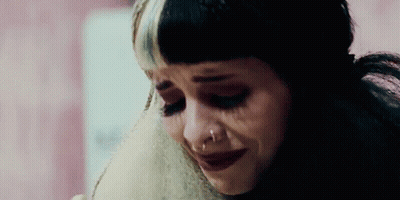 Close Up Of Woman Crying Eyes Closed GIF