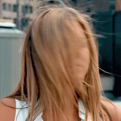 Close Up Of Woman Face And Hair GIF