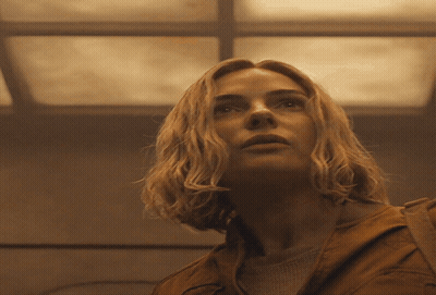 Close Up Of Woman Face With Ceiling Light GIF