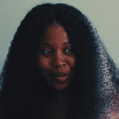 Close Up Of Woman Face With Long Hair GIF