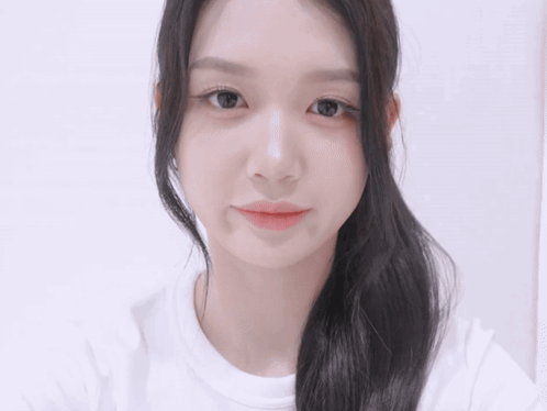 Close Up Of Woman Face With Ponytail GIF