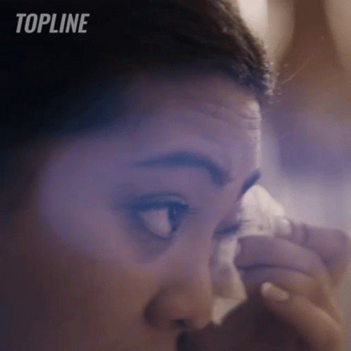Close Up Of Woman Face With Topline GIF