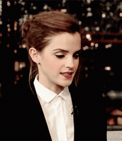 Close Up Of Woman In Black Jacket And White Shirt GIF
