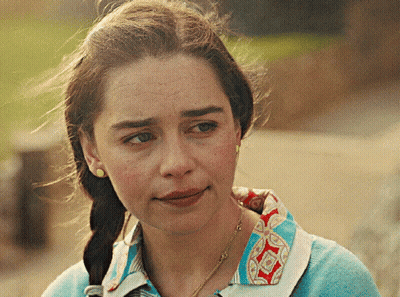 Close Up Of Woman In Blue Shirt GIF